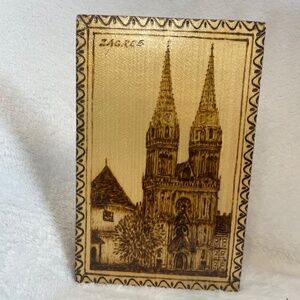 Pyrography- Zagreb Cathedral